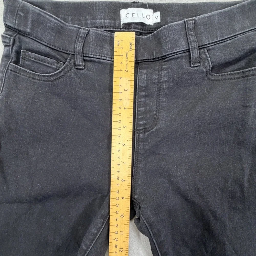 Cello Womens Jeggings Skinny Black High Rise Stretch Size M